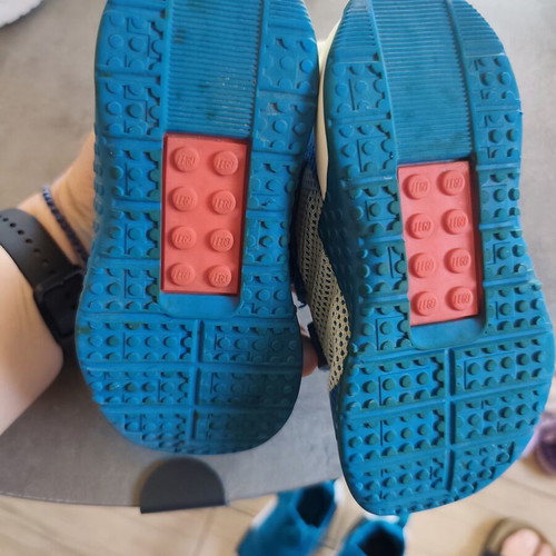 Adidas boys' sports shoes used, sizes 24 & 25 with free McQueen slippers