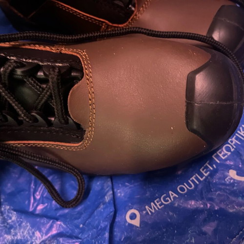 Heckel work boot new, safety size 39, slip-resistant, waterproof brown-black