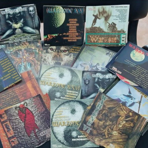 Warzone Metal CD collection used, 27 discs with unreleased tracks