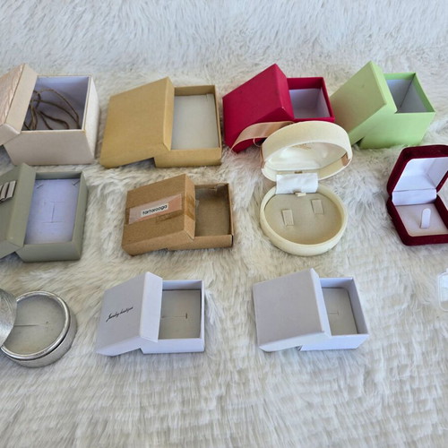 Storage boxes used, pack of 12 various sizes