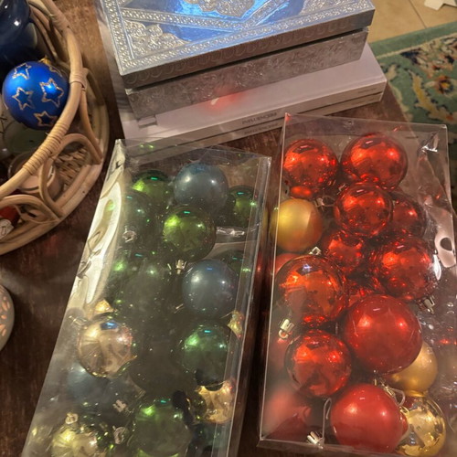 Christmas balls two packs like new