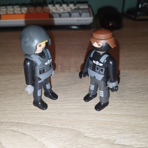 Playmobil special force figures used, set of two