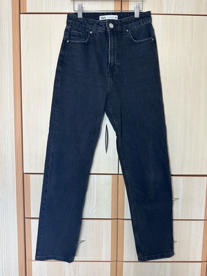 Zara black jeans used, tapered fit, size XS