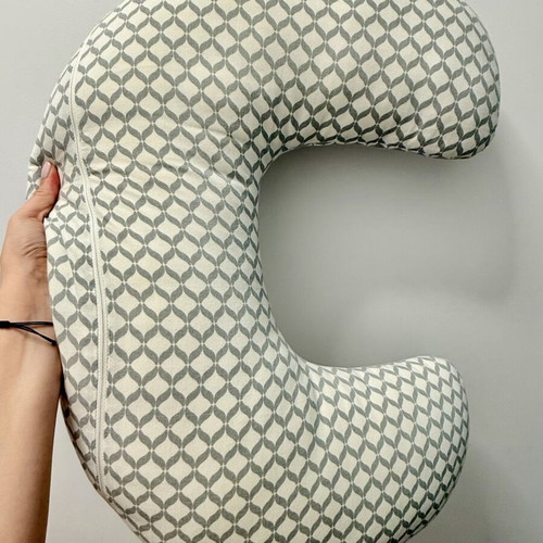 Nursing pillow double-sided with removable cotton cover
