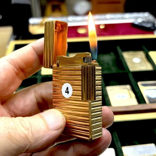 DuPont N4 gold lighter used, vintage