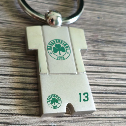 Panathinaikos metal keychain 13, like new, authentic