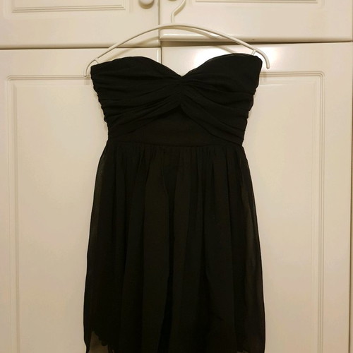 Mini black dress Asos like new, strapless heart shape