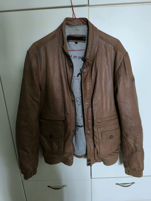 Leather bomber used Mays and Rose brown, size M