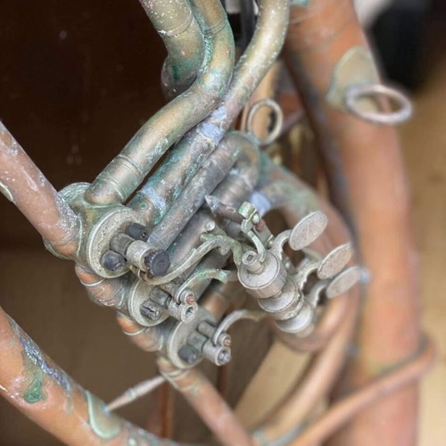 Saxhorn brass musical instrument used, old
