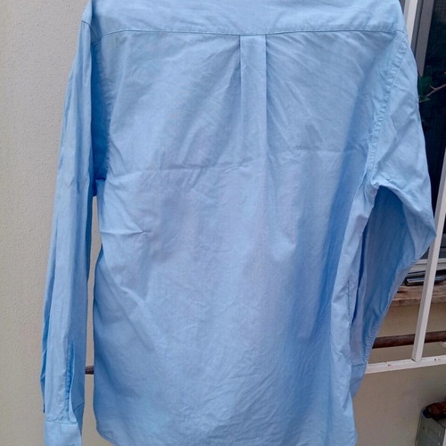 Cotton turquoise dress shirt like new, size L