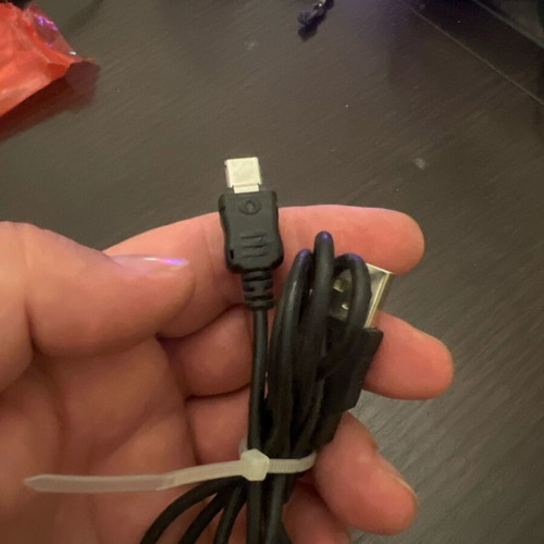USB to Micro-USB Charging and Data Cable used, black