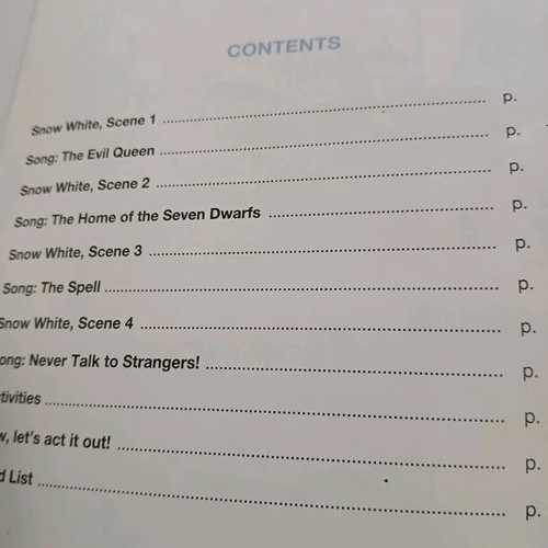 Snow White and the 7 Dwarfs children's book used, Greek