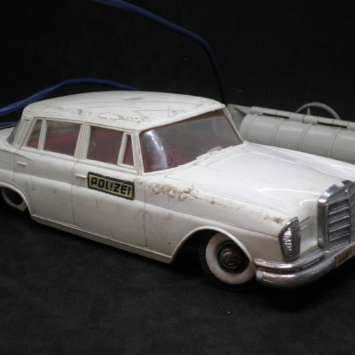 Antique Mercedes police toy car used, GAMA