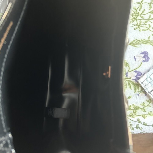 Ted Baker Icon Bag small black tote with rose gold bow, like new