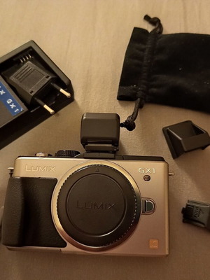 Panasonic Lumix GX-1 mirrorless ψηφιακή φωτογραφική μηχανή σώμα με σκόπευτρο LVF-2