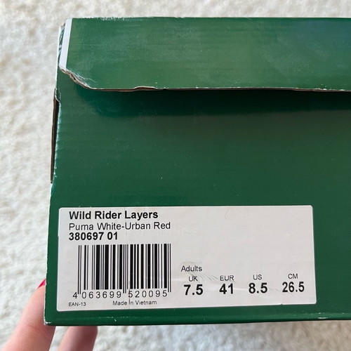Puma Wild Rider Layers sneakers used, size 41