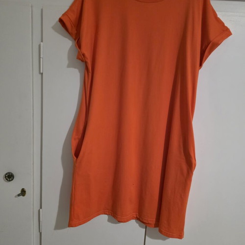 Urban Classics cotton summer dress orange XL new