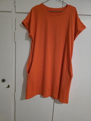 Urban Classics cotton summer dress orange XL new
