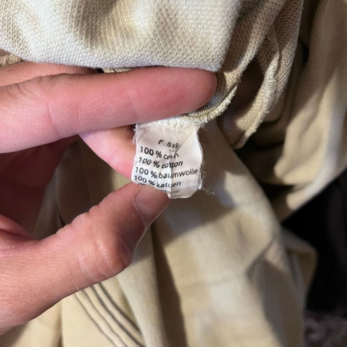 Lacoste vintage polo shirt used, beige and earth tones, size 2XL