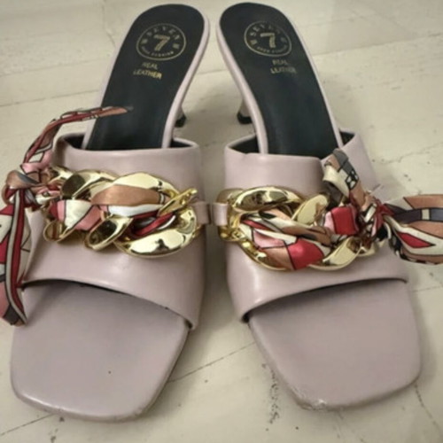 Mules Seven used, size 38, pink and purple