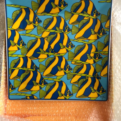 Benaki Museum platter new, 27x27 cm, design by Dionis Kefalas
