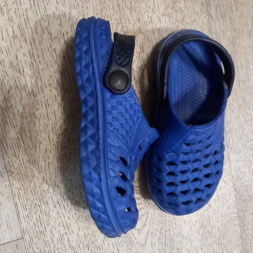 Blue slippers size 27 like new