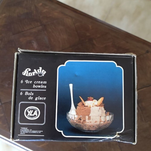 Florida ice cream bowls set of 6 new in original packaging