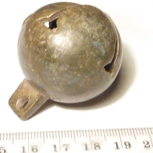 Antique Bronze Massive Bell from Horse Ammunition