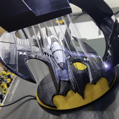 Batman Batwing & Cowl Diorama decorative art