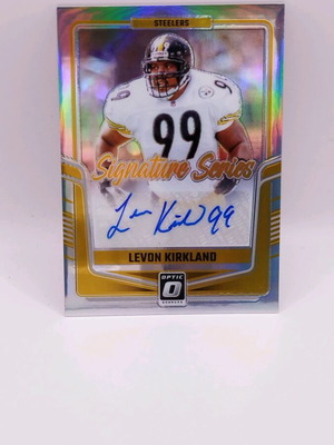 2024 Panini Donruss Optic Football Levon Kirkland Silver Prizm Auto like new
