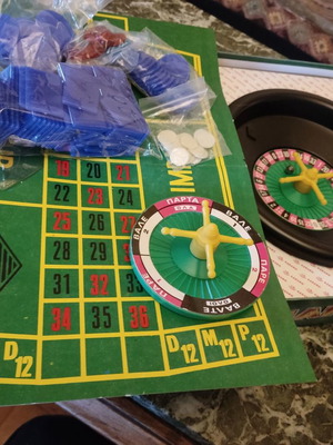 Roulette and Parta Ola used classic board game with box wear
