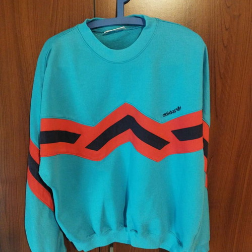 Vintage Adidas Originals sweatshirt XL like new, blue turquoise