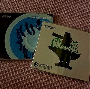 CHEMICAL BROTHERS 2 CD SINGLES - GALVANIZE + COME WITH US/THE TEST