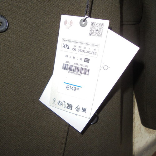 MANTECO, ZARA khaki coat size xxl new