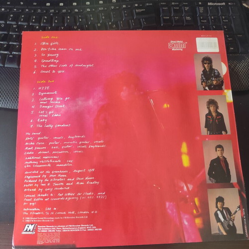 The Vibrators Meltdown LP first press 1988 like new, punk