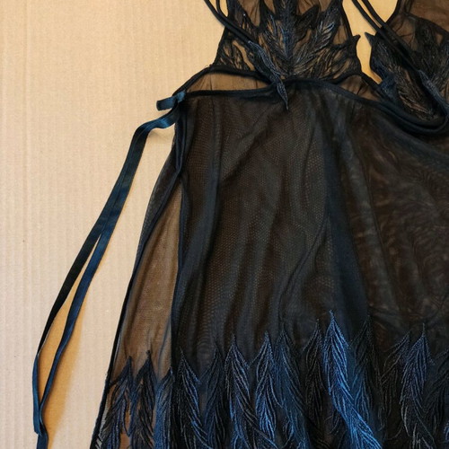 Babydoll like new, black with grey-blue details, size 2