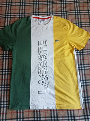 Lacoste men's t-shirt color-block size M like new
