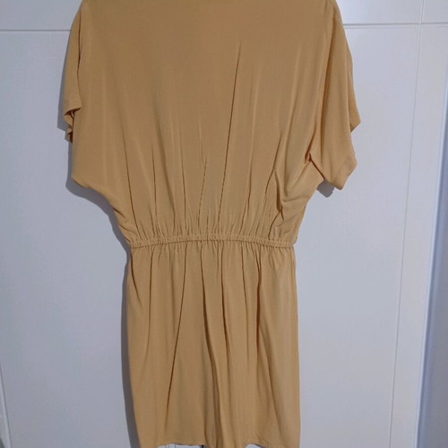 Short mustard dress new Bershka size L 40 12
