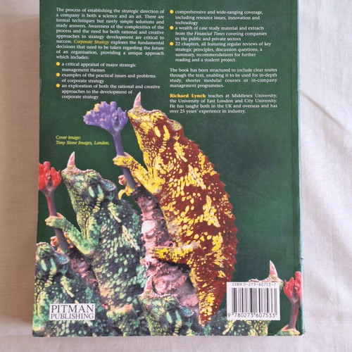 Richard Lynch Corporate Strategy book, English, Pitman Publishing