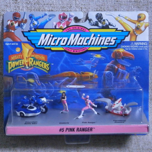 Power Rangers Micromachines Pink Ranger Galoob new sealed