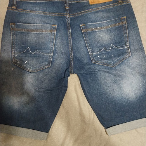 Acerbis denim bermuda shorts like new, size 34, blue