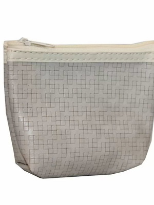 Πορτοφόλι γκρι νέο με φερμουάρ 11 x 9,5cm