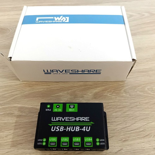 Waveshare USB-HUB-4U 4-Port Industrial USB Hub new