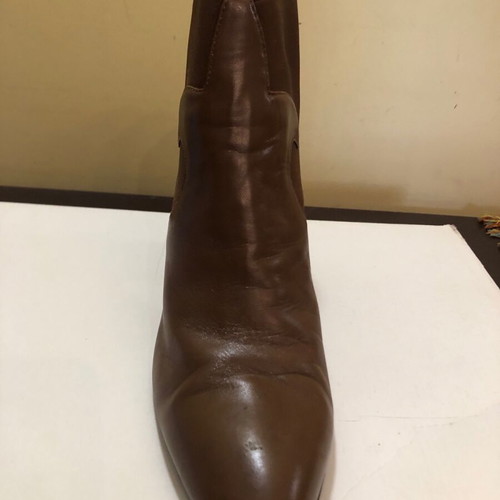Walter Steiger brown leather ankle boots used, size 41