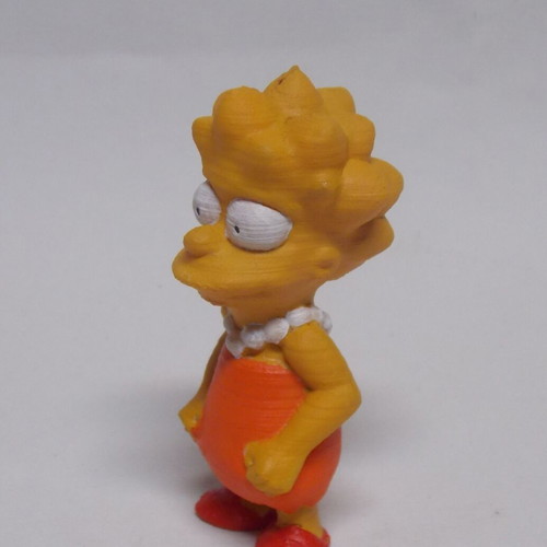 The Simpsons figure like new, 3D printed and hand painted