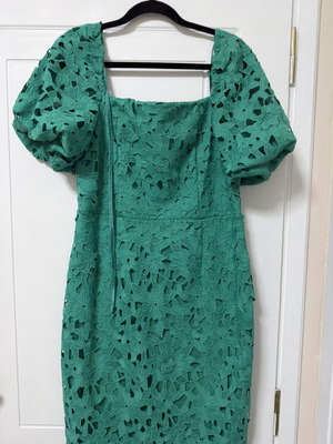 Green lace dress size 44