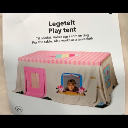Ice Cream Shop Play Tent Tablecloth like new
