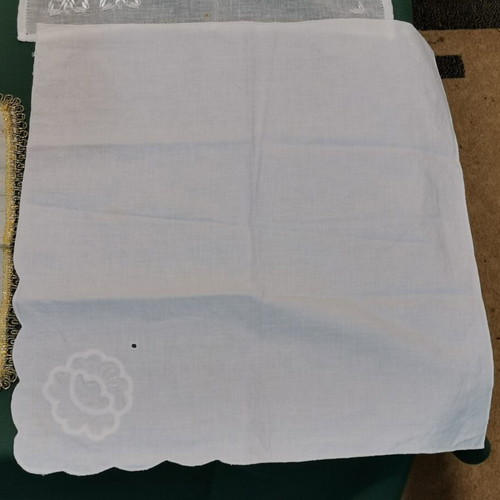 Tablecloths used, pack of 6, 1950s vintage