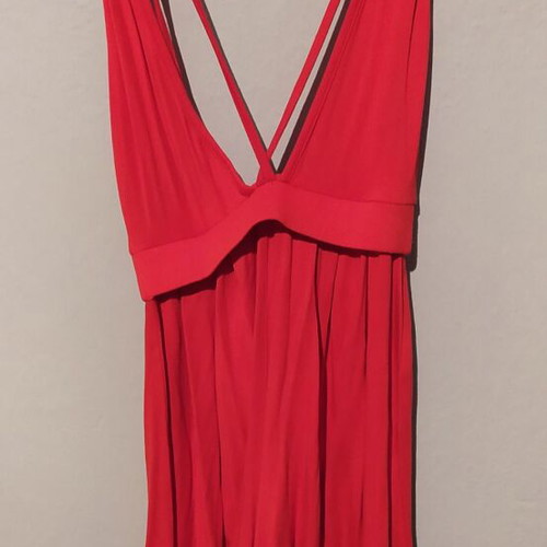 Red one-piece sexy with open bust like new