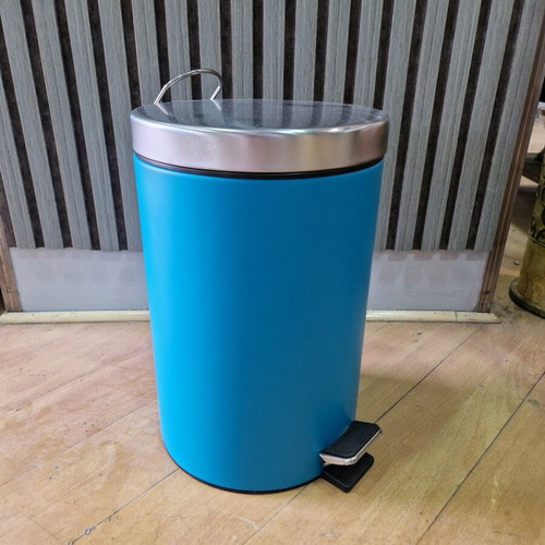 Bathroom trash can 5LT blue new